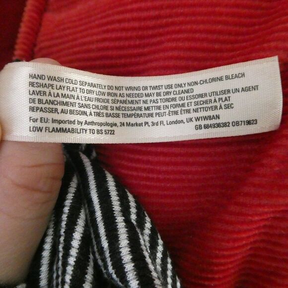 Pure + Good Anthropologie Striped V Neck Shirt Top - Picture 8 of 10